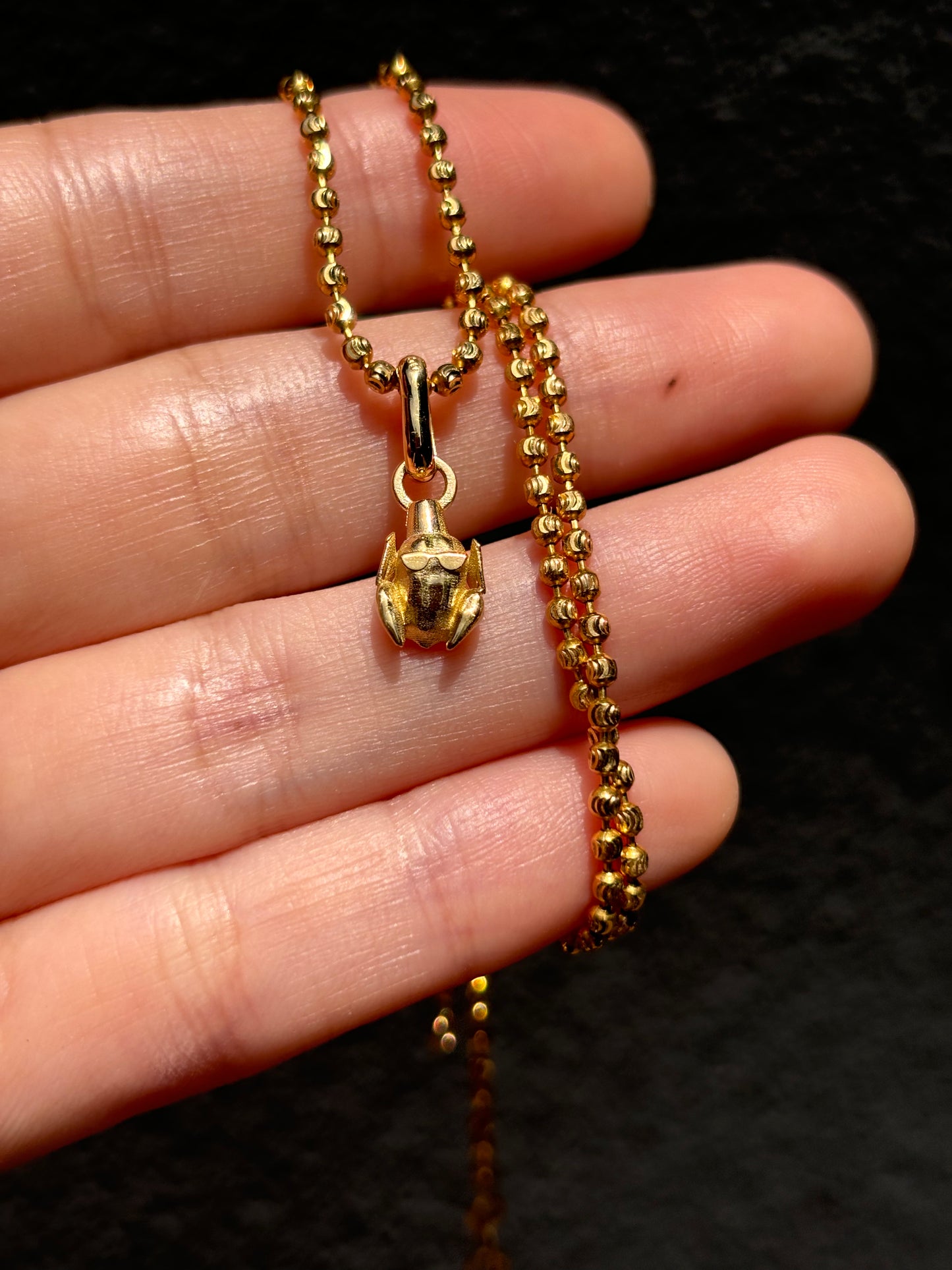 18k Friends Turkey Head Charm