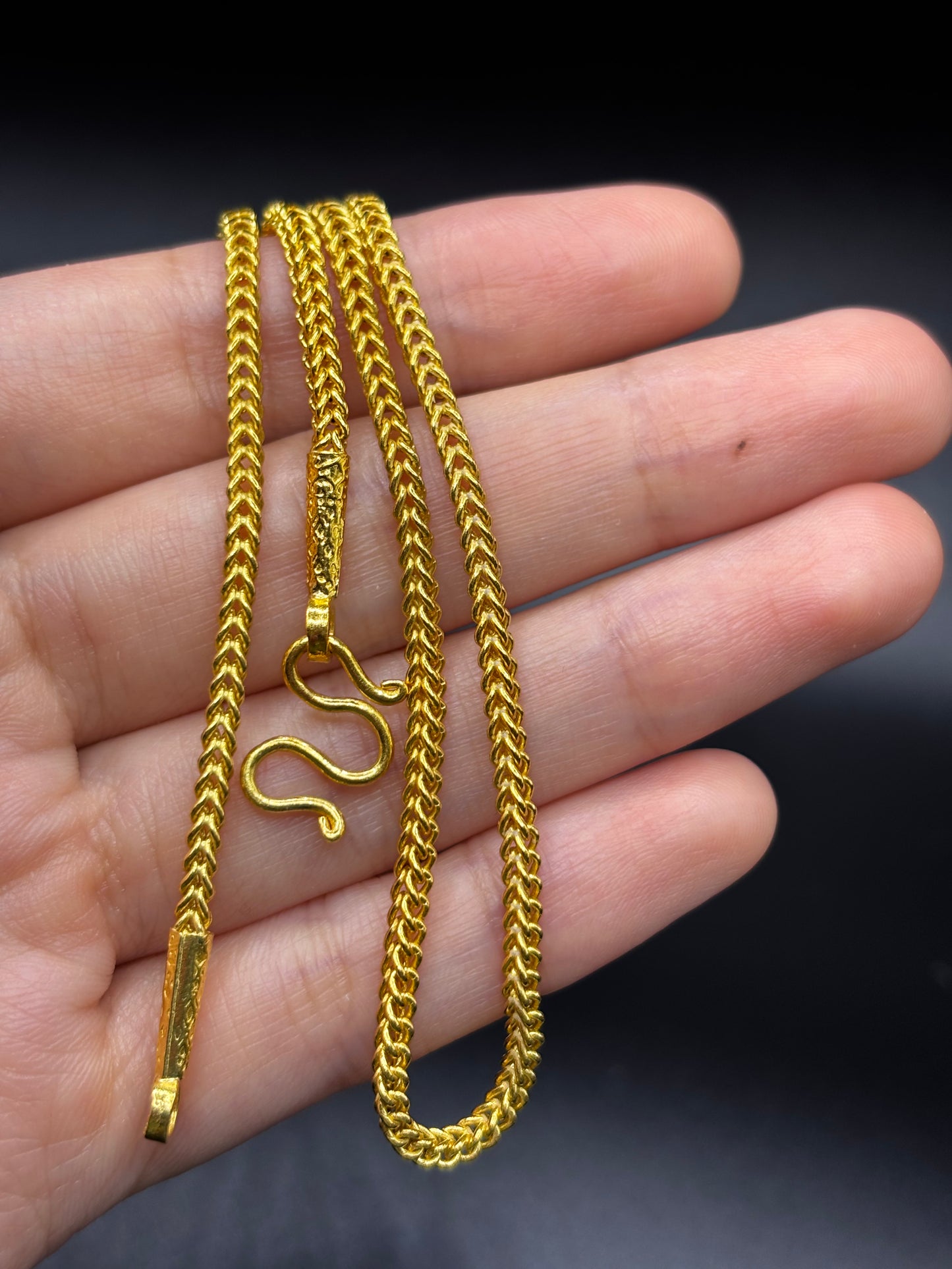 23k Fox Wheat Chain